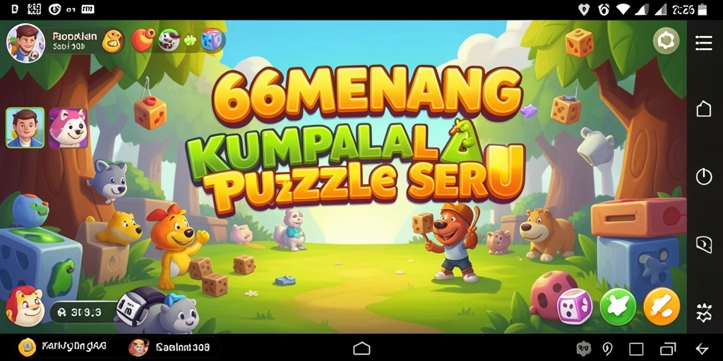 Tampilan menarik dari gameplay 66MENANG saat menyelesaikan teka-teki.