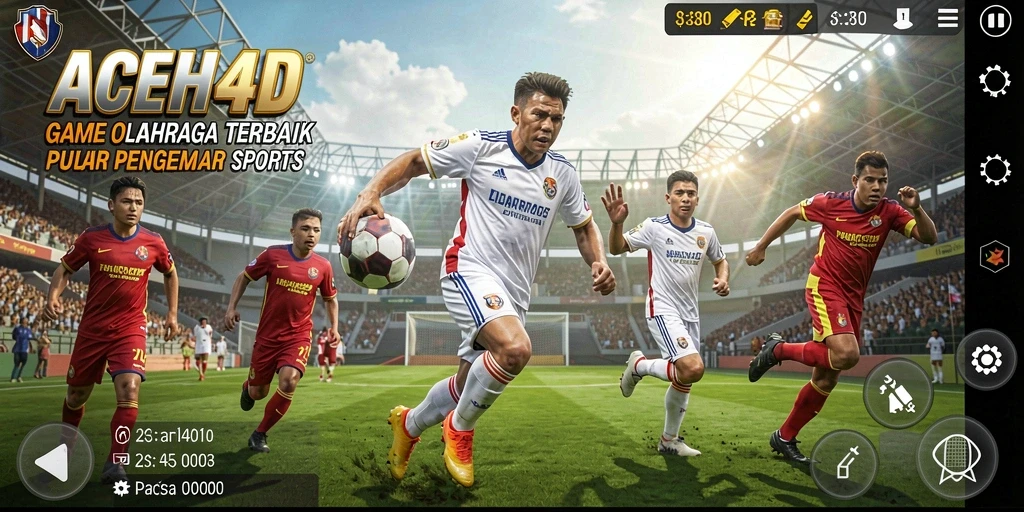 Screenshot gameplay ACEH4D yang menampilkan aksi olahraga seru.