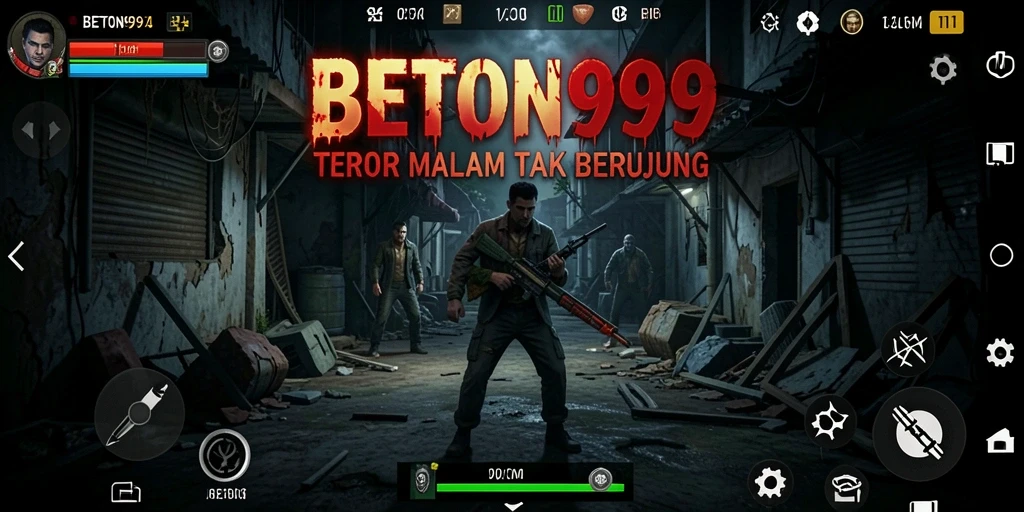 Screenshot menampilkan gameplay menyeramkan di BETON999.