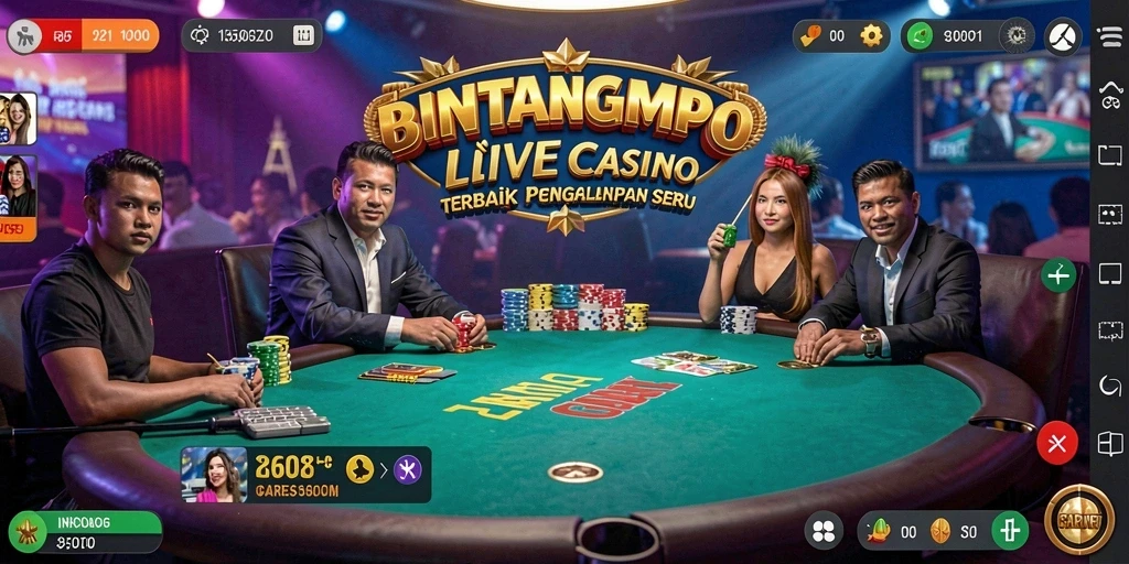 Gameplay Live Casino yang seru dan interaktif di BINTANGMPO.