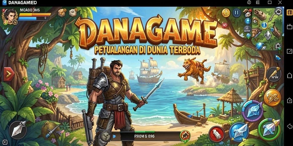 Screenshot gameplay menampilkan petualangan seru di dunia terbuka.