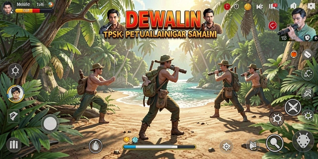 Gameplay menarik DEWALIN dengan aksi tembak-menembak yang intens.