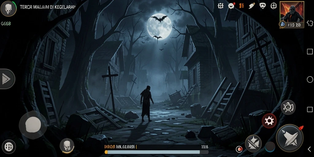 Tampilan gameplay G668 yang mencekam dan menakutkan.