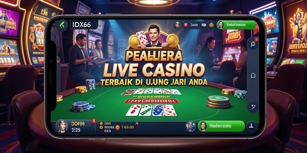 Tampilan gameplay Live Casino yang seru dan interaktif.