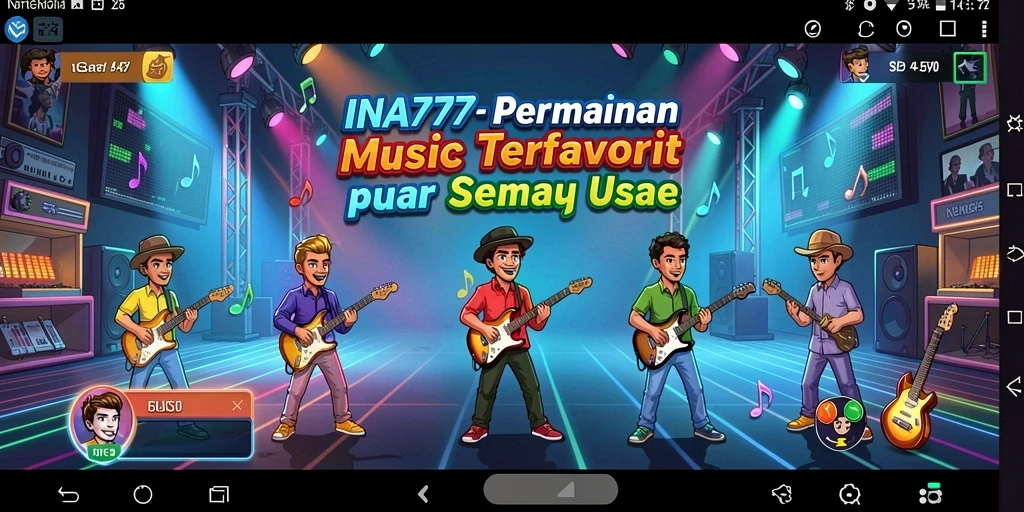 Gameplay menarik dalam aplikasi musik INA777 dengan berbagai lagu.