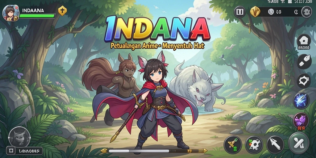 Tampilan gameplay menarik di dunia anime INDAAA.