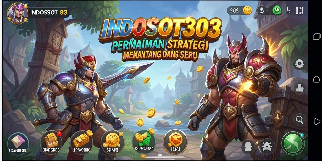 Screenshot gameplay INDOSLOT303 menampilkan aksi strategi yang mendebarkan.
