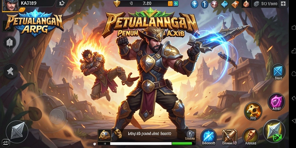 Tampilan gameplay ARPG yang seru dan mendebarkan di KA789.