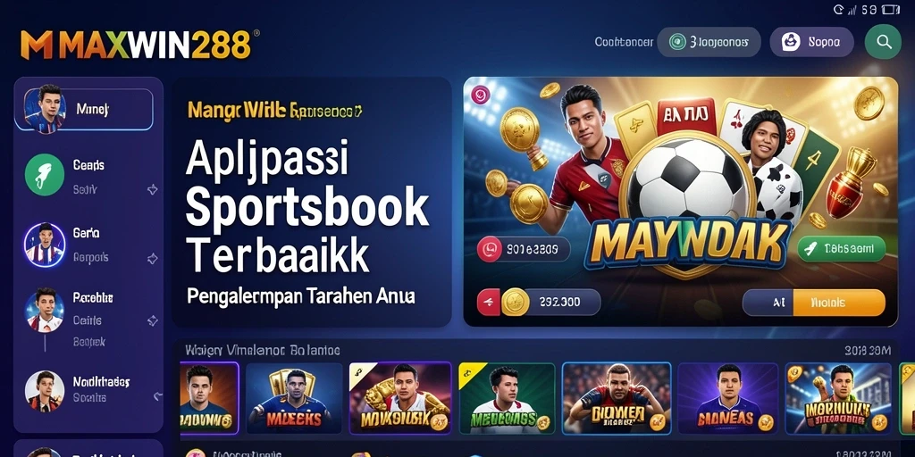 Tangkapan layar gameplay taruhan olahraga di MAXWIN288