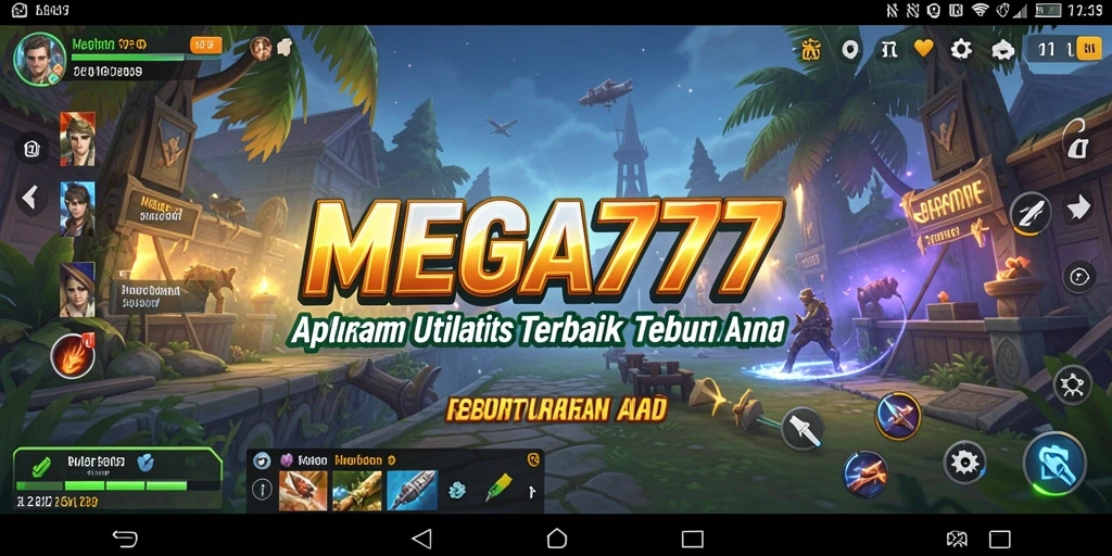 Screenshot utama MEGA777 menampilkan antarmuka pengguna yang intuitif dan fungsionalitas utamanya.