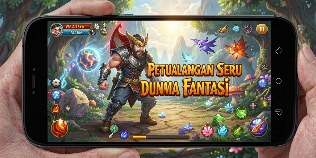 Tampilan gameplay MZ356 yang menampilkan petualangan seru.