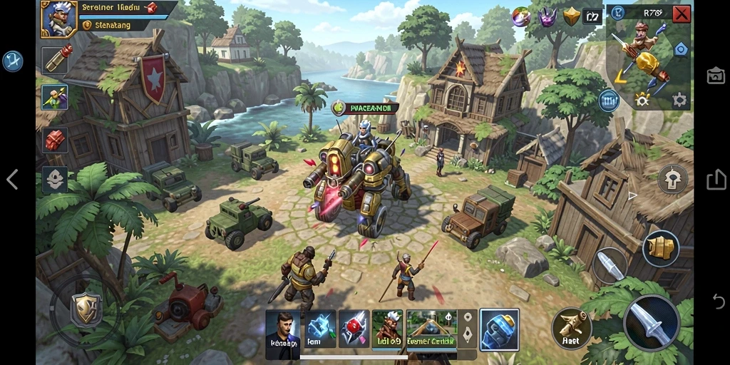 Tampilan gameplay seru dalam permainan strategi RR789.