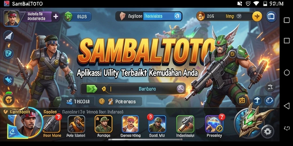 Tampilan utama SAMBALTOTO yang menarik dengan fitur lengkap.