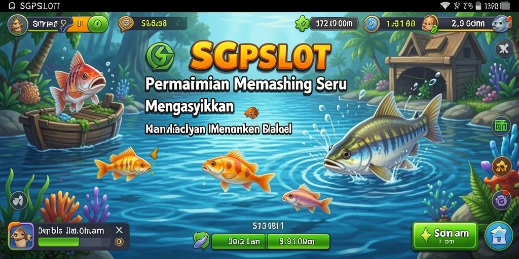 Tampilan gameplay SGPSLOT yang menarik dengan aksi memancing seru.