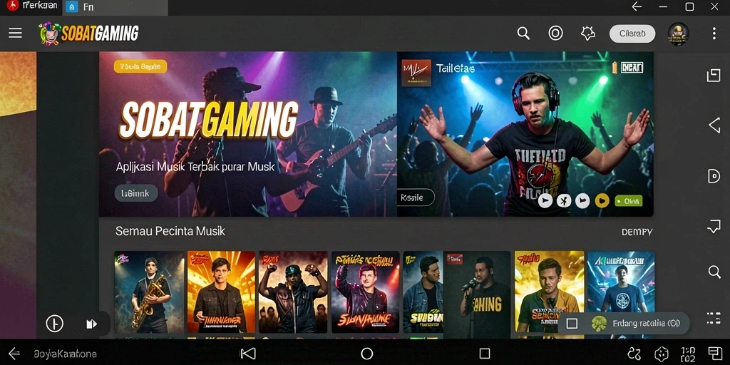 Gameplay SOBATGAMING yang interaktif dan seru tentang musik.