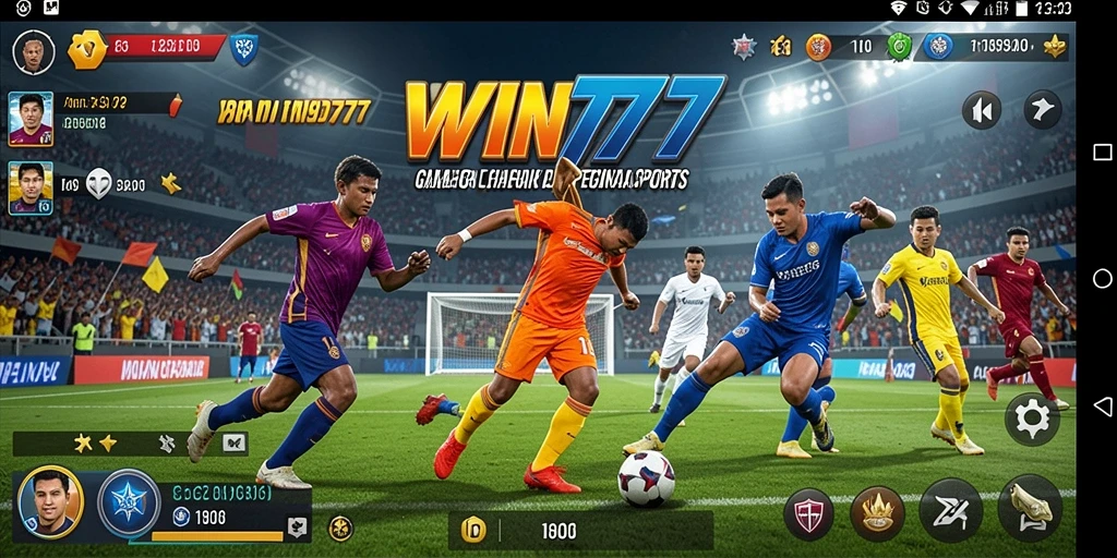 Screenshot kemenangan dalam pertandingan olahraga di WIN777.